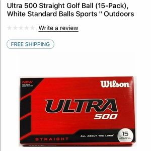 Wilson Ultra 500 straight golf balls